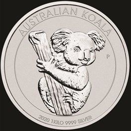 1kg Perth Mint Silver Koala 2020