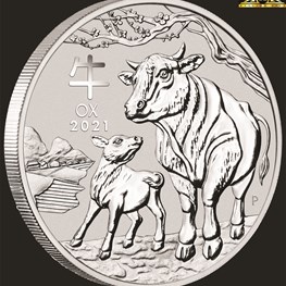 1/2oz Perth Mint Silver Ox Coin 2021