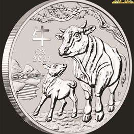 1kg Perth Mint Silver Ox Coin 2021 