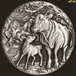 2oz Perth Mint Silver Ox Antiqued Coin 2021 +GST