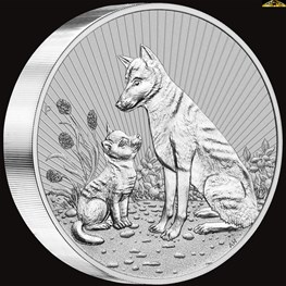 10oz Silver Mother & Baby Dingo Piedfort 2022
