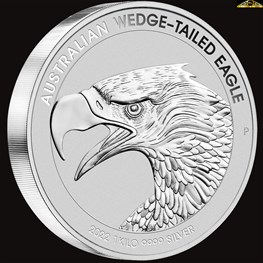 1kg Silver WedgeTailed Eagle Enhanced Reverse 2022