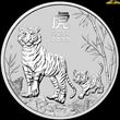 1oz Perth Mint Silver Tiger coin 2022