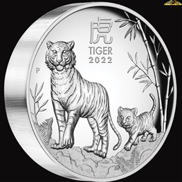 1oz Perth mint Silver Tiger Proof High Relief Coin