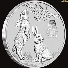 1kg Perth Mint Silver Rabbit coin 2023