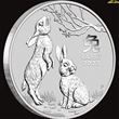 1kg Perth Mint Silver Rabbit coin 2023