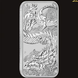 1oz Silver Rectangular Dragon 2022