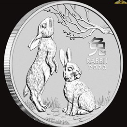 2oz Perth Mint Silver Rabbit coin 2023