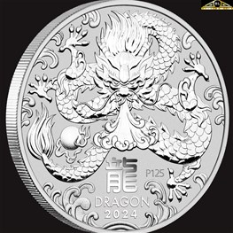 1kg Perth Mint Silver Dragon coin 2024