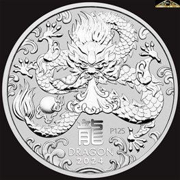 1oz Perth Mint Silver Dragon coin 2024