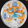 1oz PM Dragon Silver Proof Coloured 2024 box