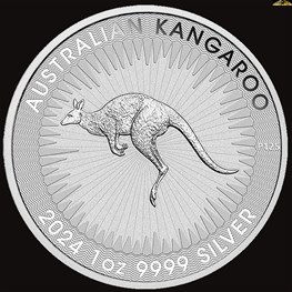 1oz Perth Mint Silver Kangaroo Coin 2024