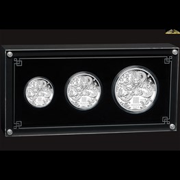 Silver Dragon Proof 3 coin Set 2024