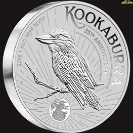 1kg 2025 kookaburra Perth Mint Silver Coin