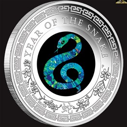 1oz PM Silver Snake Opal coin 2025