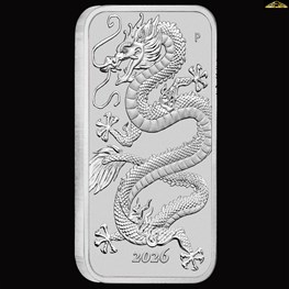1oz Silver Dragon Rectangular Coin 2026