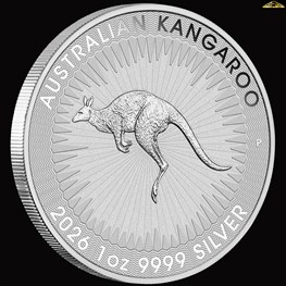 1oz Perth Mint Silver Kangaroo Coin 2026 new