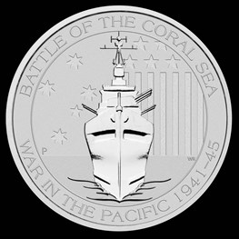 1/2 oz Silver Battle of the Coral Sea 2014