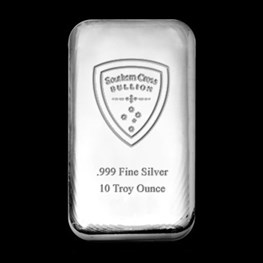 10oz Southern Cross 'Cast' Silver Bar 