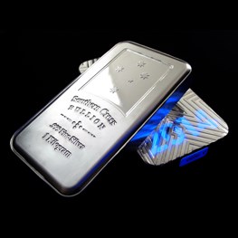 1kg Southern Cross 'Minted' Silver Bar 