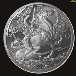 1oz Pegasus Silver Round